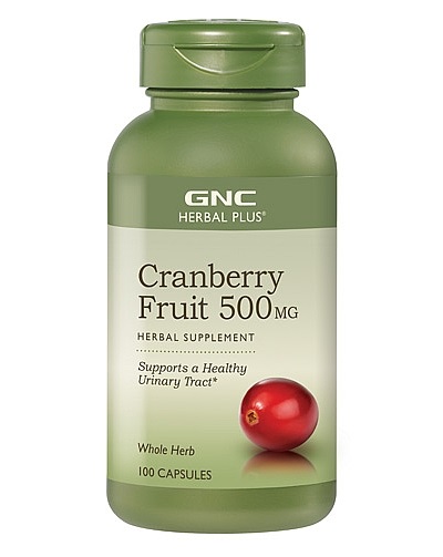 GNC Herbal Plus Cranberry 蔓越苺膠囊500mg 100顆